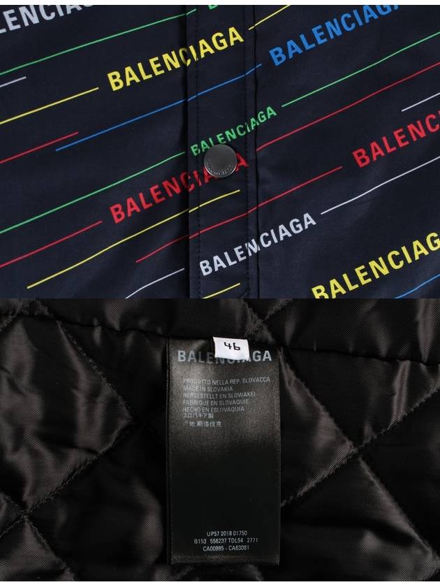 Multi logo quilted padded shirt - BALENCIAGA - BALAAN 7