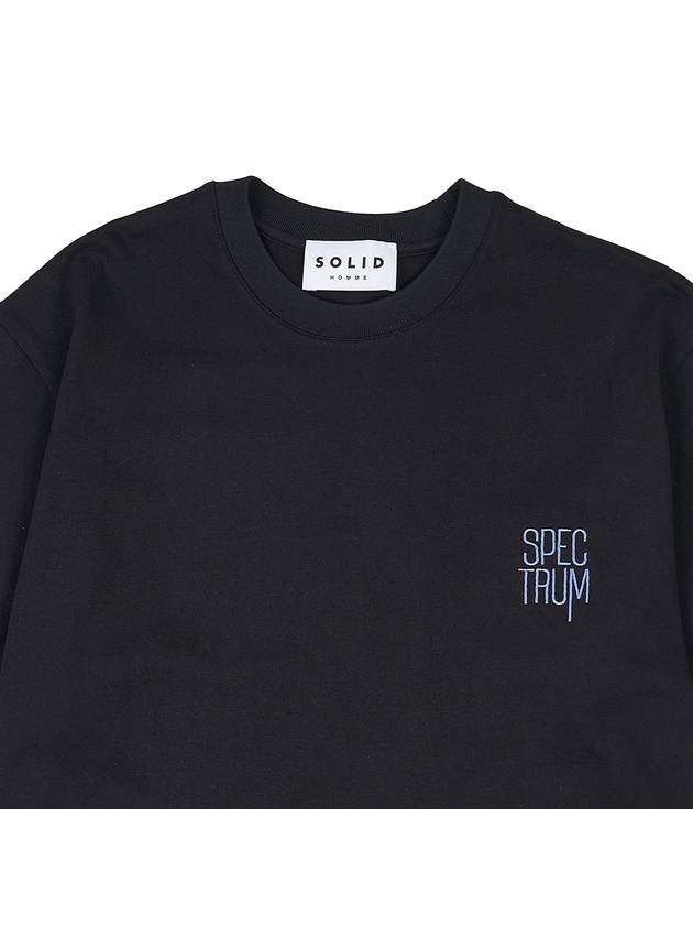 Spectrum Graphic Short Sleeve T-Shirt Black - SOLID HOMME - BALAAN 5