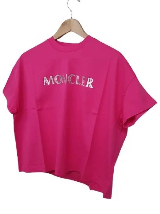 8C70410 V8094 560 Short Sleeve TShirt Pink - MONCLER - BALAAN 3