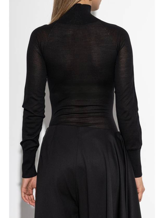 black wool bodysuit - ALAIA - BALAAN 5