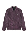 Seersucker Nylon Overshirt Jacket Purple - STONE ISLAND - BALAAN 1