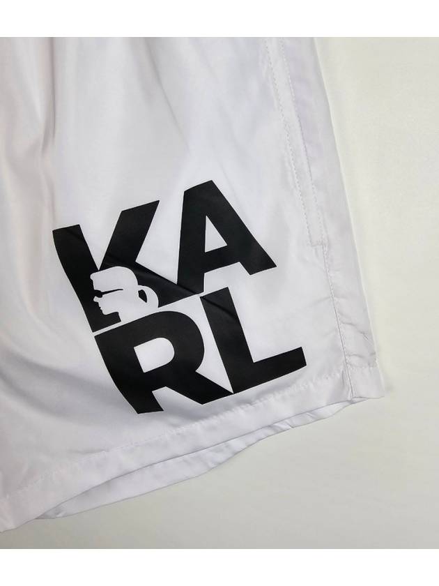 KARL Swim Shorts KL22MBS08 White MENS M - KARL LAGERFELD - BALAAN 3