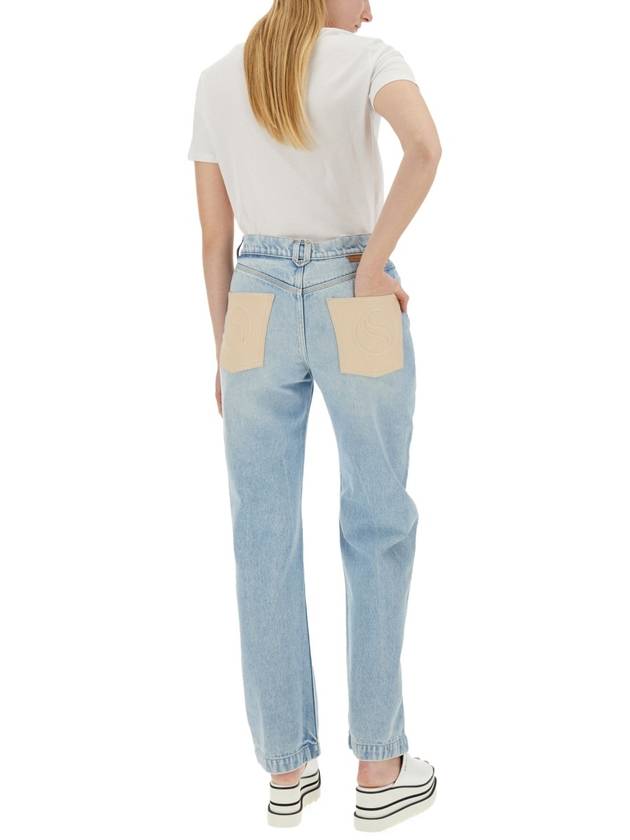 Denim Straight Pants 6D0192 3SPH614699 DENIM - STELLA MCCARTNEY - BALAAN 3