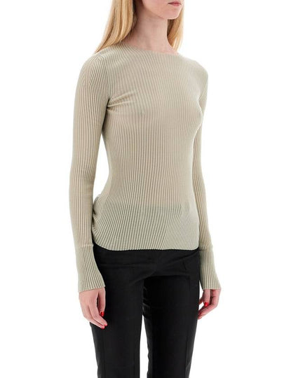 ribbed wool top with a high - MRZ - BALAAN 2