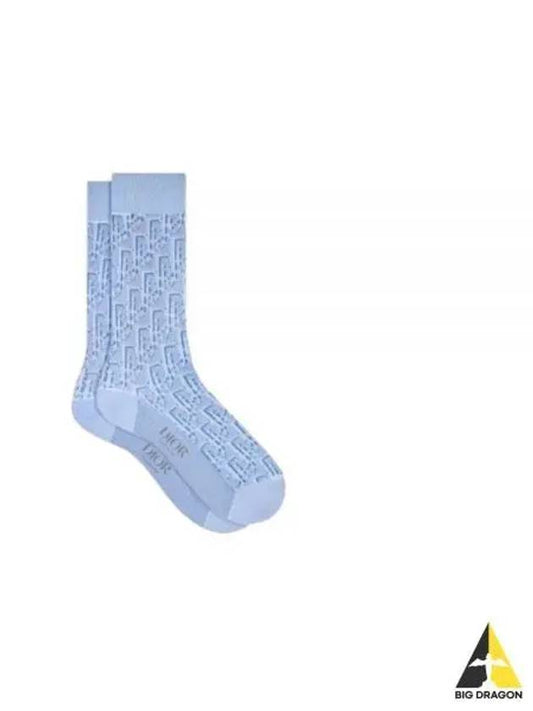 Oblique Socks Blue - DIOR - BALAAN 2