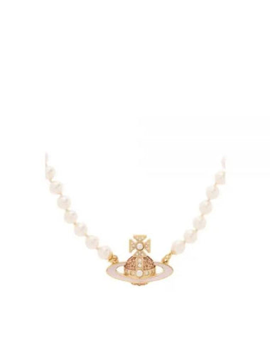 Roxanne Pearl Necklace Pink Gold - VIVIENNE WESTWOOD - BALAAN 1