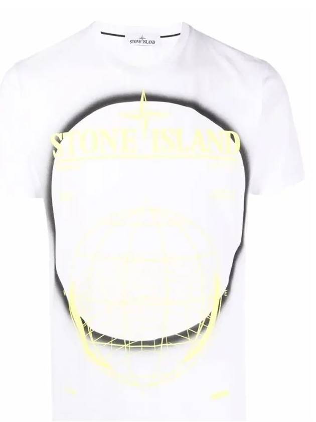 Men's Solar Eclipse Logo Short Sleeve T-Shirt White - STONE ISLAND - BALAAN 2