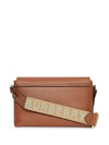 Leather and Vintage Check Note Crossbody Bag Tan - BURBERRY - BALAAN 7