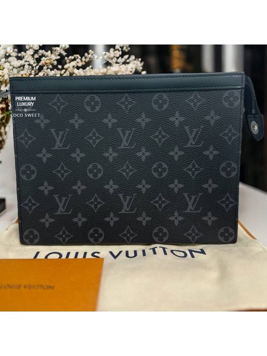 Louis Vuitton Pochette Voyage Monogram Eclipse Clutch Bag Black - LOUIS VUITTON - BALAAN 2