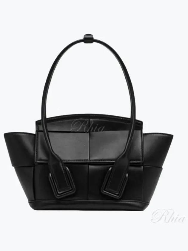 Mini Arco Shoulder Bag Black - BOTTEGA VENETA - BALAAN 2