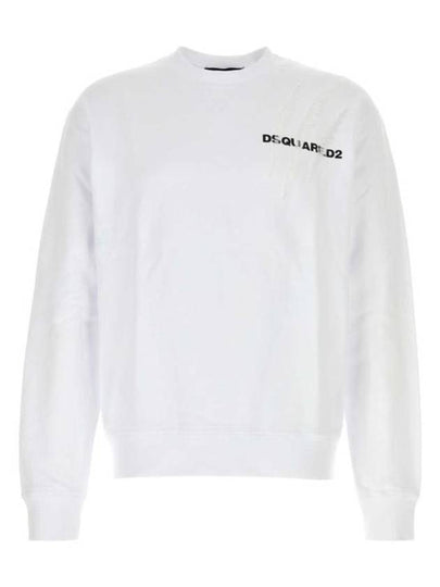 Logo Print Sweatshirt White - DSQUARED2 - BALAAN 2