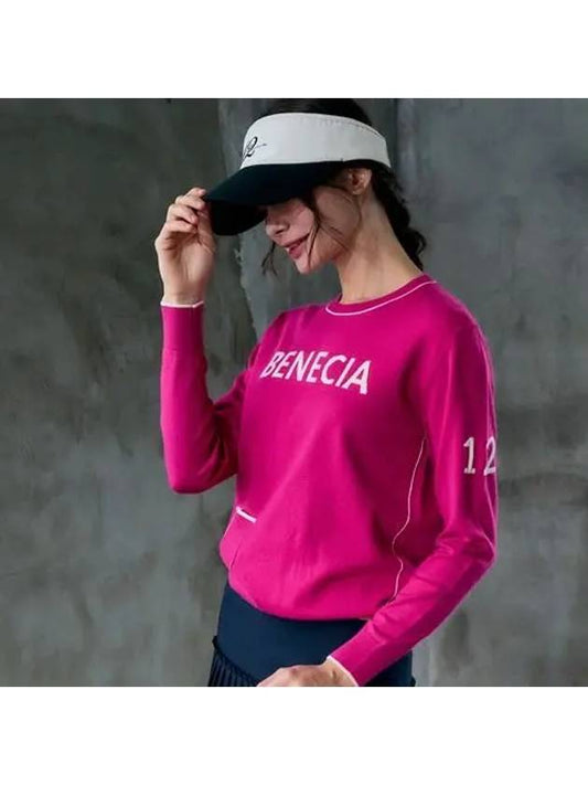 Logo pocket knit magenta - BENECIA12 - BALAAN 1