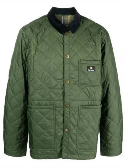 Kenning Quilting  Logo Patch Jacket Green - BARBOUR - BALAAN 2