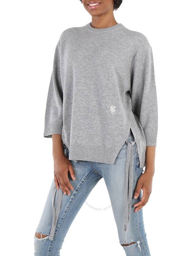 Chloe Grey Wide Cut Cashmere Sweater, Size X-Small - CHLOE - BALAAN 3