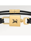 LV Padlock Bracelet Noir - LOUIS VUITTON - BALAAN 4