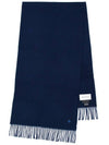 Bold Fox Head Patch Muffler Navy - MAISON KITSUNE - BALAAN 3