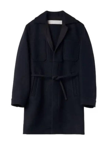 pocket coat navy - JIL SANDER - BALAAN 1