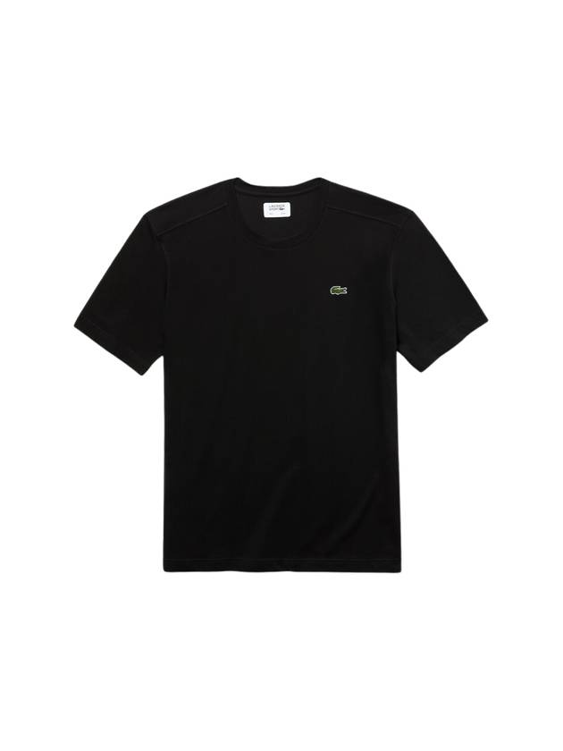 Men's Small Logo Sports Breathable Short Sleeve T-Shirt Black - LACOSTE - BALAAN 2