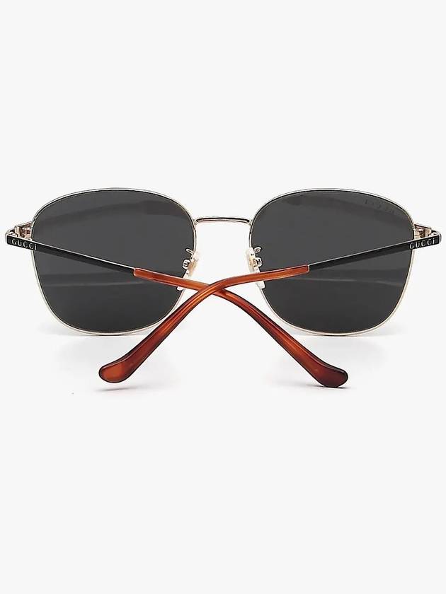 Eyewear Square Metal Sunglasses Black - GUCCI - BALAAN 5