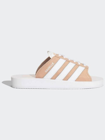 Adidas Gazelle Beach Slides Magic Beige White JQ7422 - ADIDAS ORIGINALS - BALAAN 1