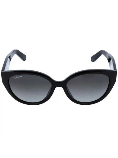 Plastic Cat Eye Sunglasses Black - SALVATORE FERRAGAMO - BALAAN 1