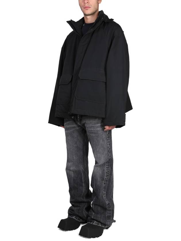 BB Icon Kick Parka Black - BALENCIAGA - BALAAN 3