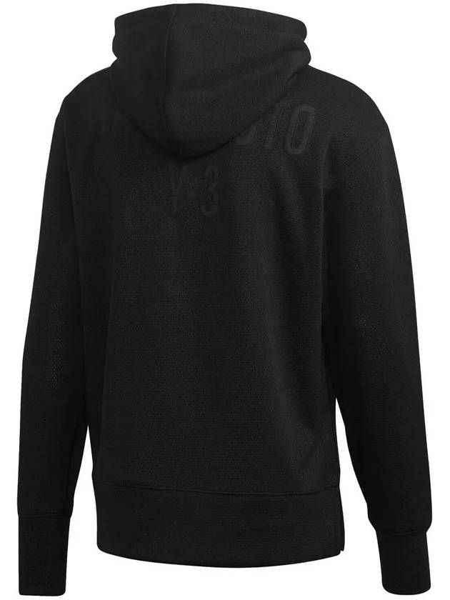 Logo Mesh Hoodie Black - Y-3 - BALAAN 4