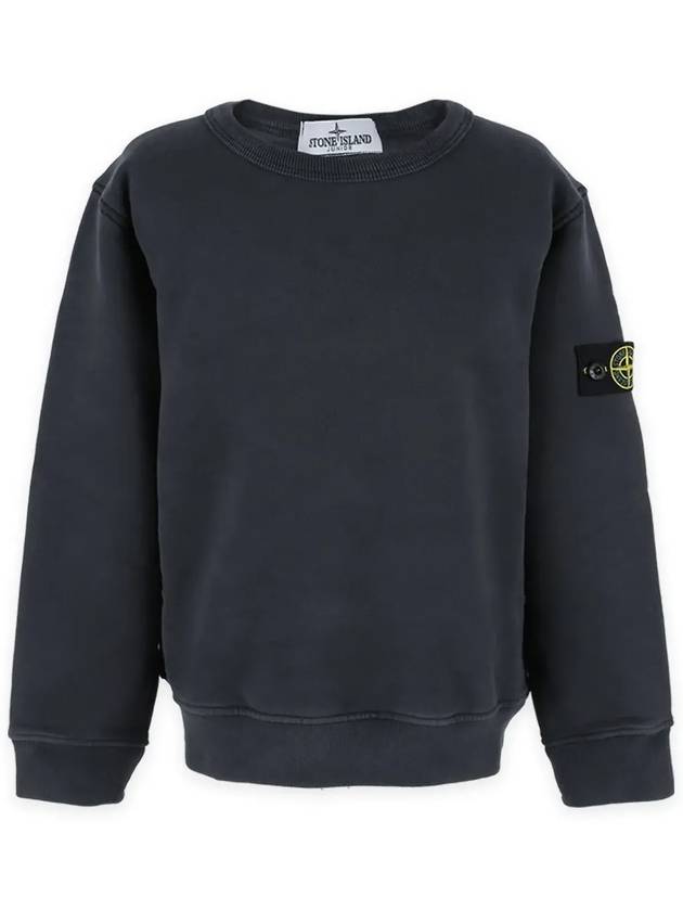 Stone Kids Waffen Patch Round Neck Sweatshirt Dark Gray 771661340 V0065 - STONE ISLAND - BALAAN 3