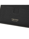 TF Logo Leather Passport Wallet Black - TOM FORD - BALAAN 10