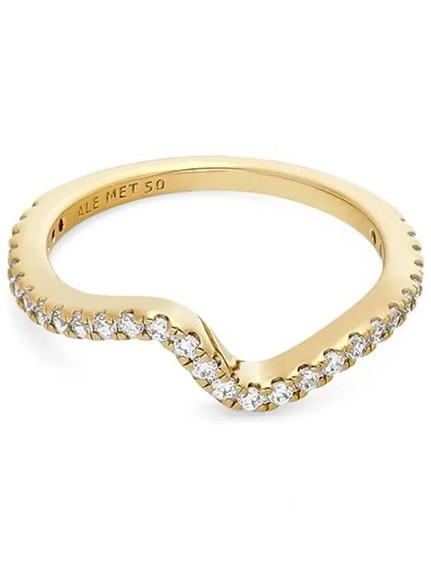 Sparkling Wave Ring Gold - PANDORA - BALAAN 4