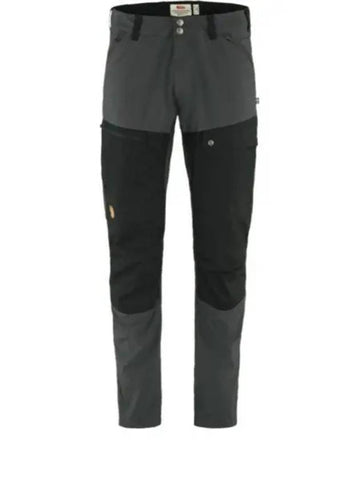 Men's Long Abisko Midsummer Track Pants Grey Black - FJALL RAVEN - BALAAN 1