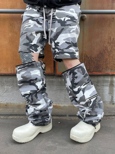 Wide Multi-Pocket Pants Snow Camo - CLACO - BALAAN 2