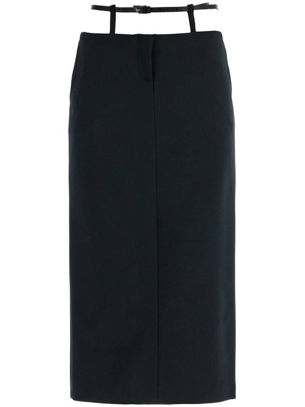 midi skirt with thin belt - THE ATTICO - BALAAN 1