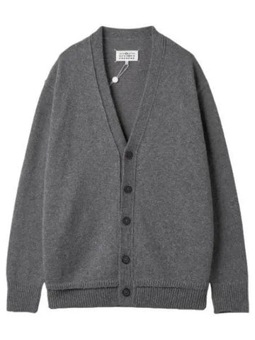 Backstitch pullover V neck cardigan medium gray - MAISON MARGIELA - BALAAN 1