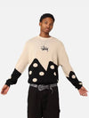 DICE Knit Top Beige Black - STUSSY - BALAAN 7