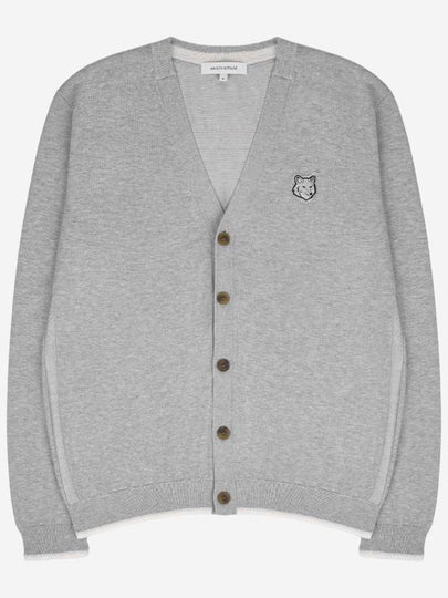 Bold Fox Head Cotton Cardigan Grey - MAISON KITSUNE - BALAAN 2