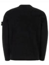 Raw Hand Cotton Crewneck Knit Top Black - STONE ISLAND - BALAAN 3