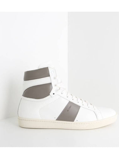 SL02 High Top White Gray 330264 AQI10 - SAINT LAURENT - BALAAN 1