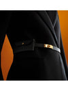 Kelly Pocket 18 Leather Belt Black - HERMES - BALAAN 3