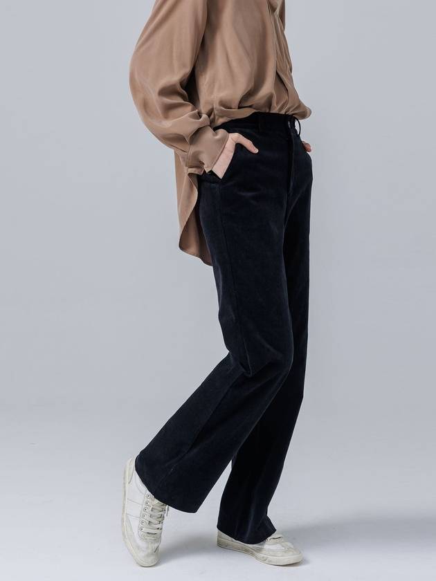 CORduroy SEMI BOOTCUT PANTSBLACK - PAGE STUDIO - BALAAN 5