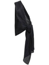 Pleated Scarf Black - ISSEY MIYAKE - BALAAN 4