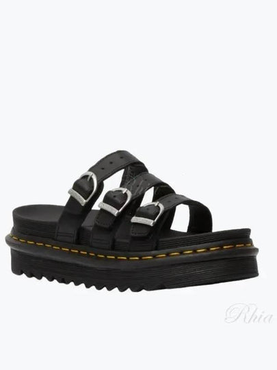 Blaire Leather Slippers Black - DR. MARTENS - BALAAN 2