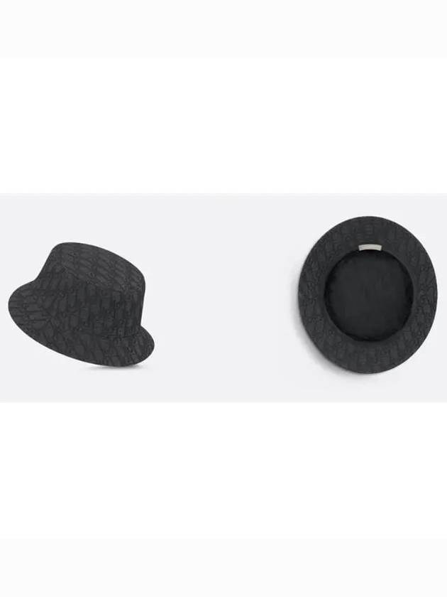 Jacquard Cotton Bucket Hat Black - DIOR - BALAAN 4