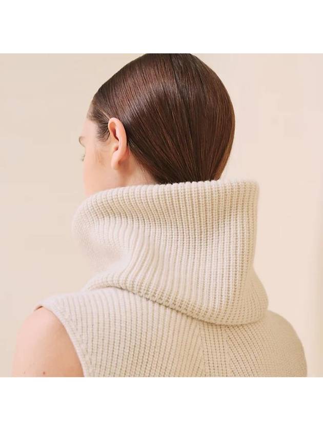 Collar Cashmere Knit Shawl H4H2926D4A300 - HERMES - BALAAN 2