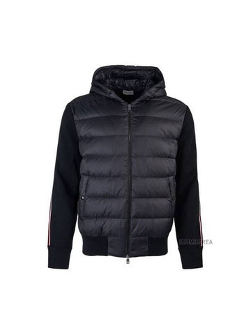 Quilted wool cardigan black - MONCLER - BALAAN 1