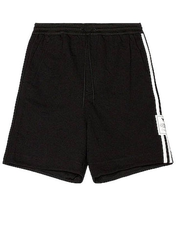 Men's Striped Three Stripes Logo Classic Shorts Black - Y-3 - BALAAN.