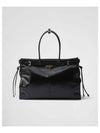 Large Leather Tote Bag Black - PRADA - BALAAN 2