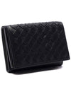 Intrecciato Small Card Wallet Black - BOTTEGA VENETA - BALAAN 4