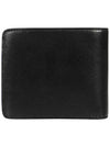 Heart Logo Bi Fold Leather Half Wallet Black - AMI - BALAAN 4