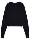 Bea ORB Embroidered Logo Crop Cardigan Black - VIVIENNE WESTWOOD - BALAAN 3